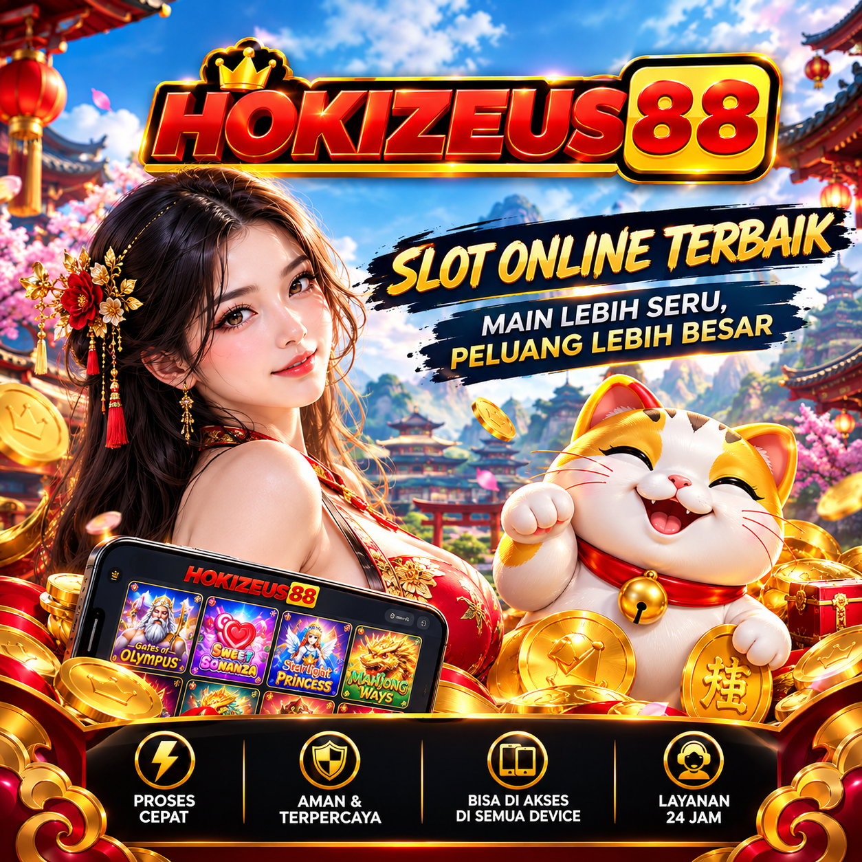Slot88 : Daftar Situs Link Slot Online Super Gacor Hokizeus88